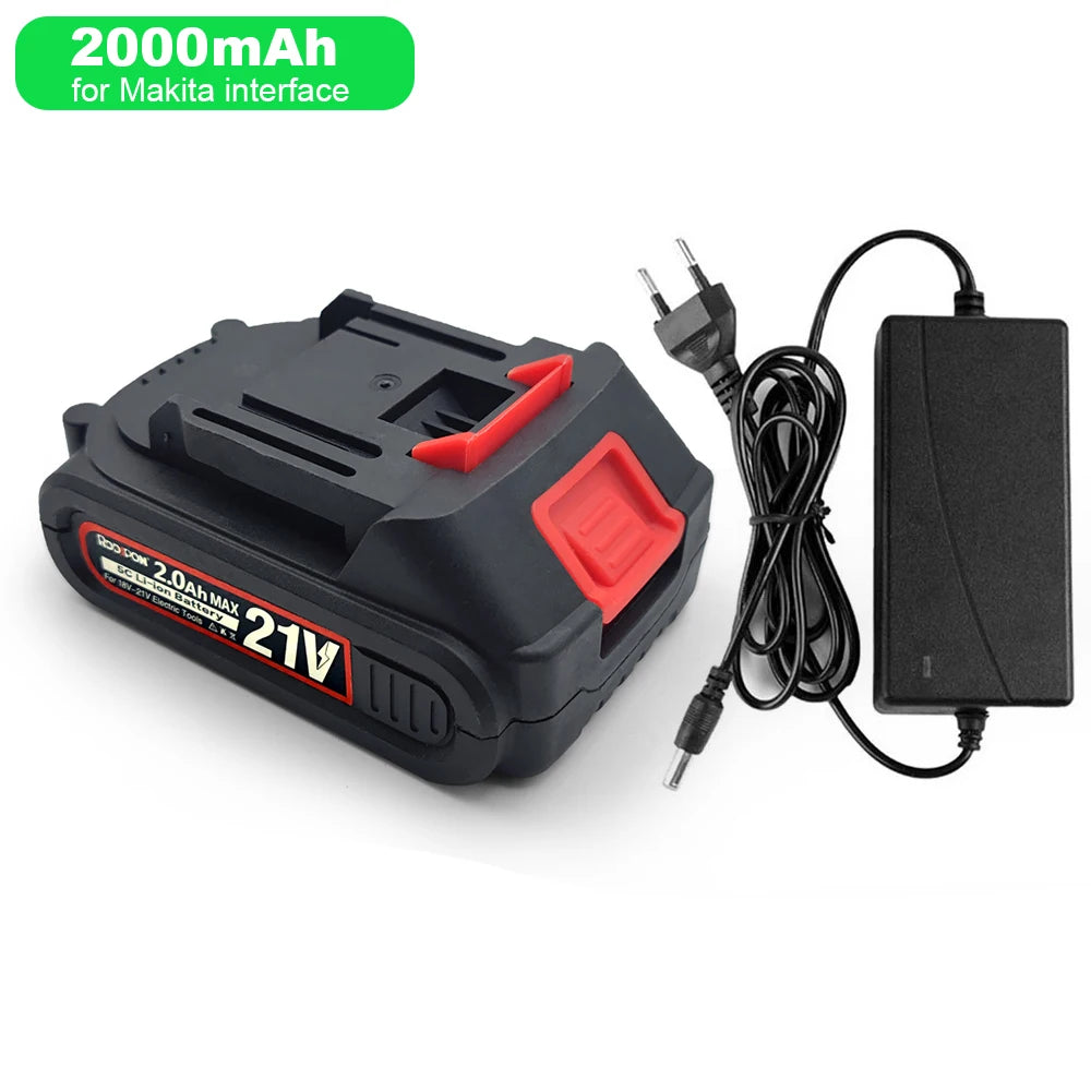 Rechargeable Battery for 18v Makita Lithium Ion Battery,2Ah 4Ah 6Ah Capacity for Makita 18-21V Battery Electric Power Tools Uses