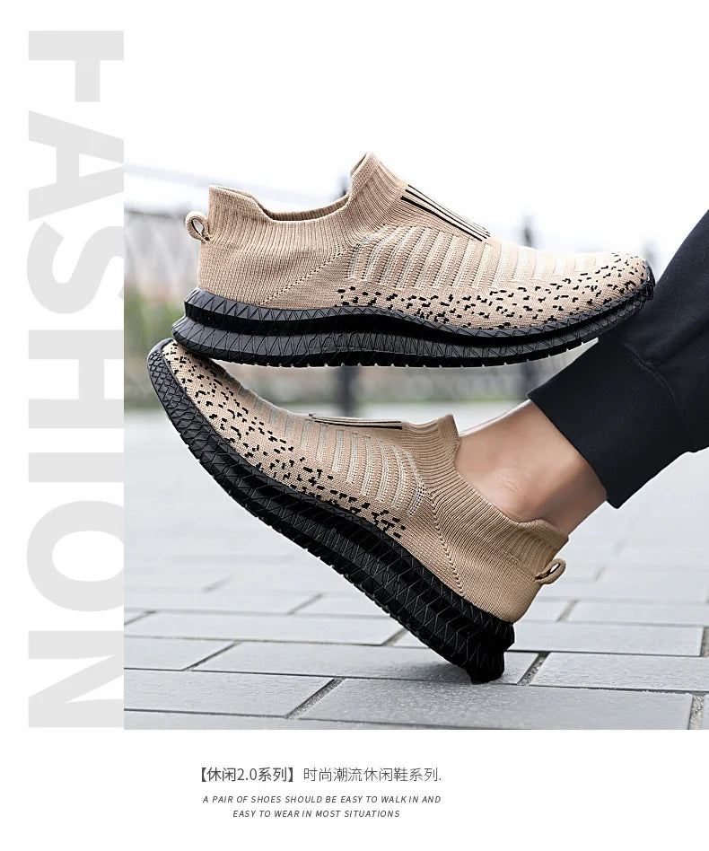 Men Shoes Lightweight Sneakers Men Fashion Casual Walking Shoes Breathable Slip on wear-resistant Mens Loafers Zapatillas Hombre