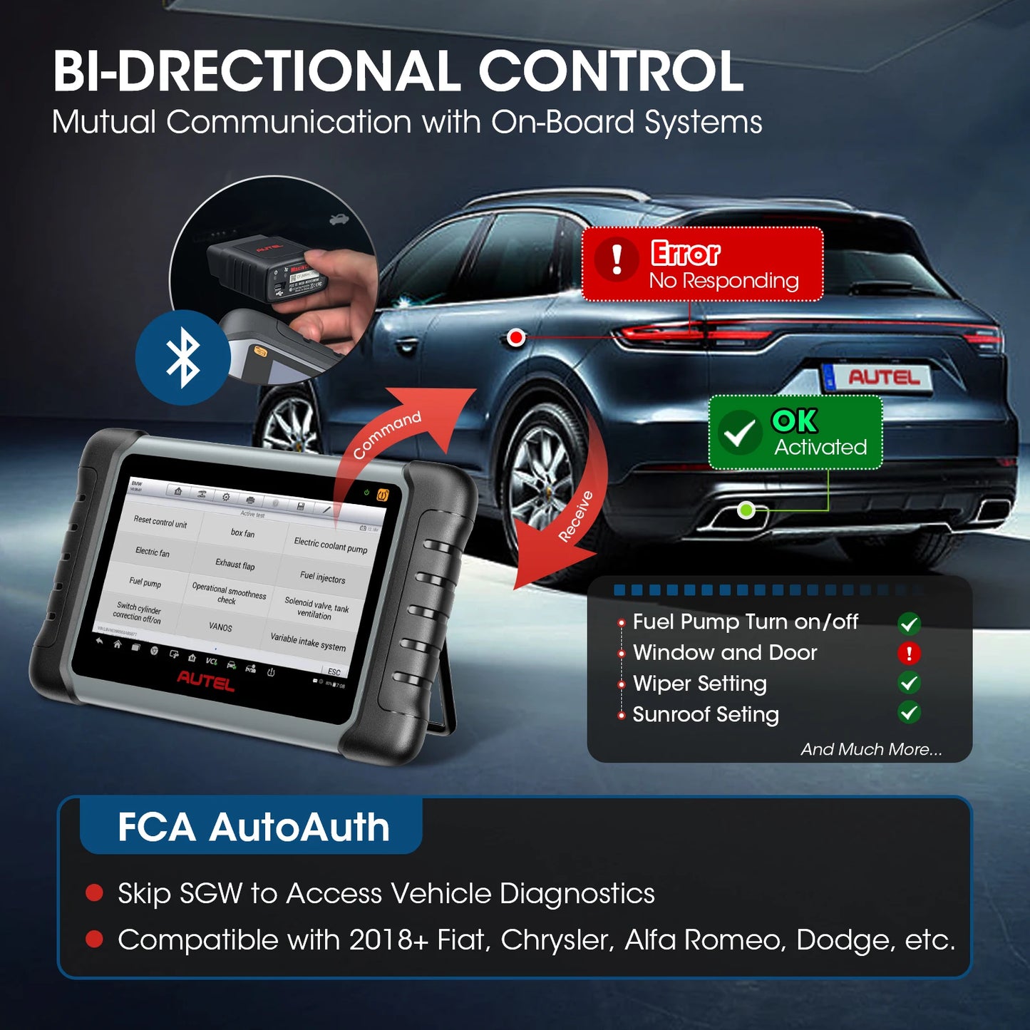 Autel MaxiPRO MP808S-TS 2025 - Professional Car Diagnostic Scanner - Online ECU Coding TPMS Automotive Tool