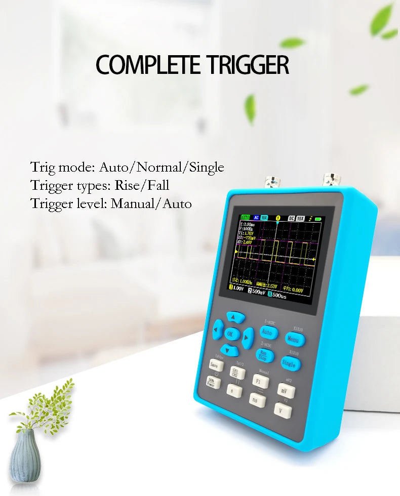 ZEEWEII DSO2512G 2,8 Zoll Handheld Digital Oszilloskop 120M Bandbreite Dual Kanal Signal Generator XYmode