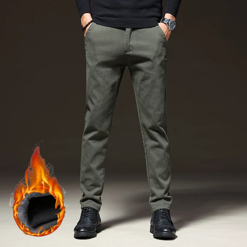 Pantaloni CN Warmfleece - Talie elastică din bumbac, model standard