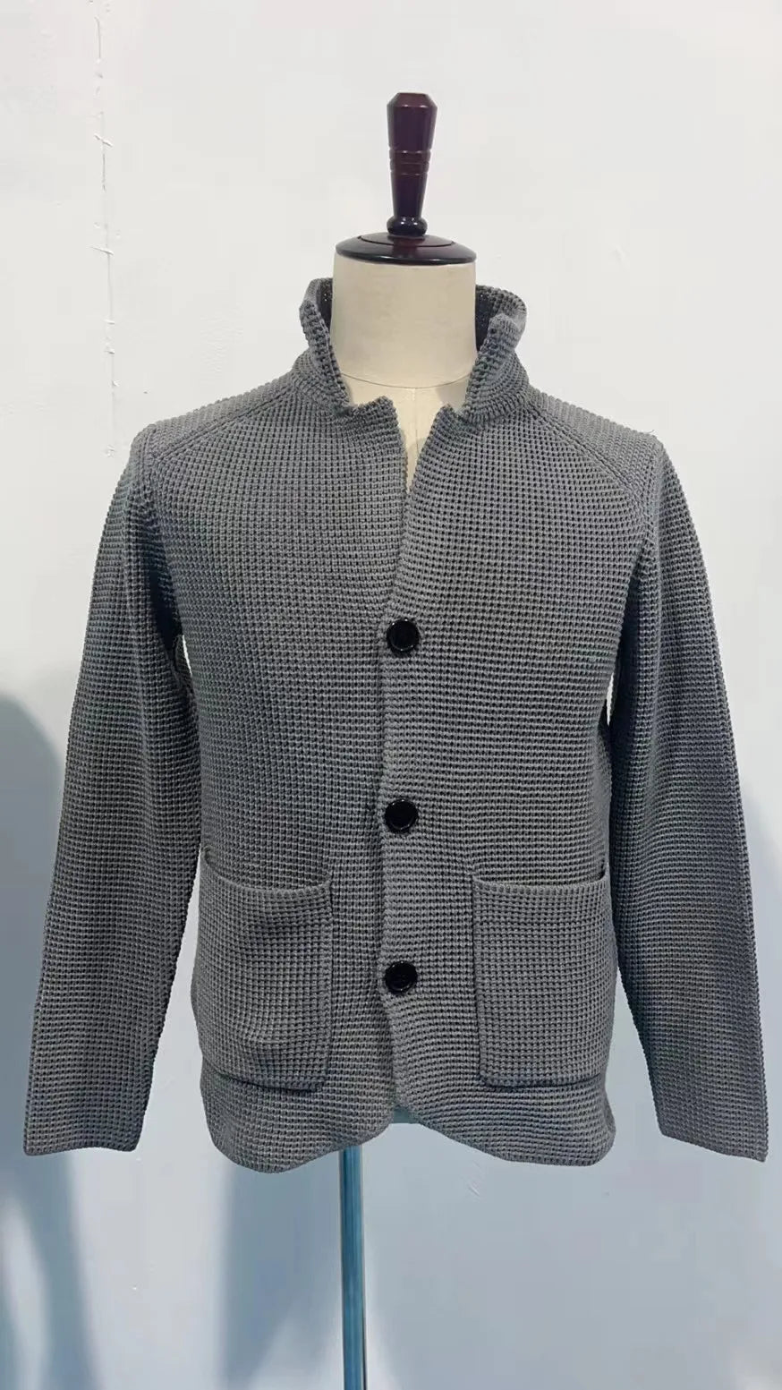 mandylandy Cardigan Stehkragen Slim Fit - Größe M Polyester