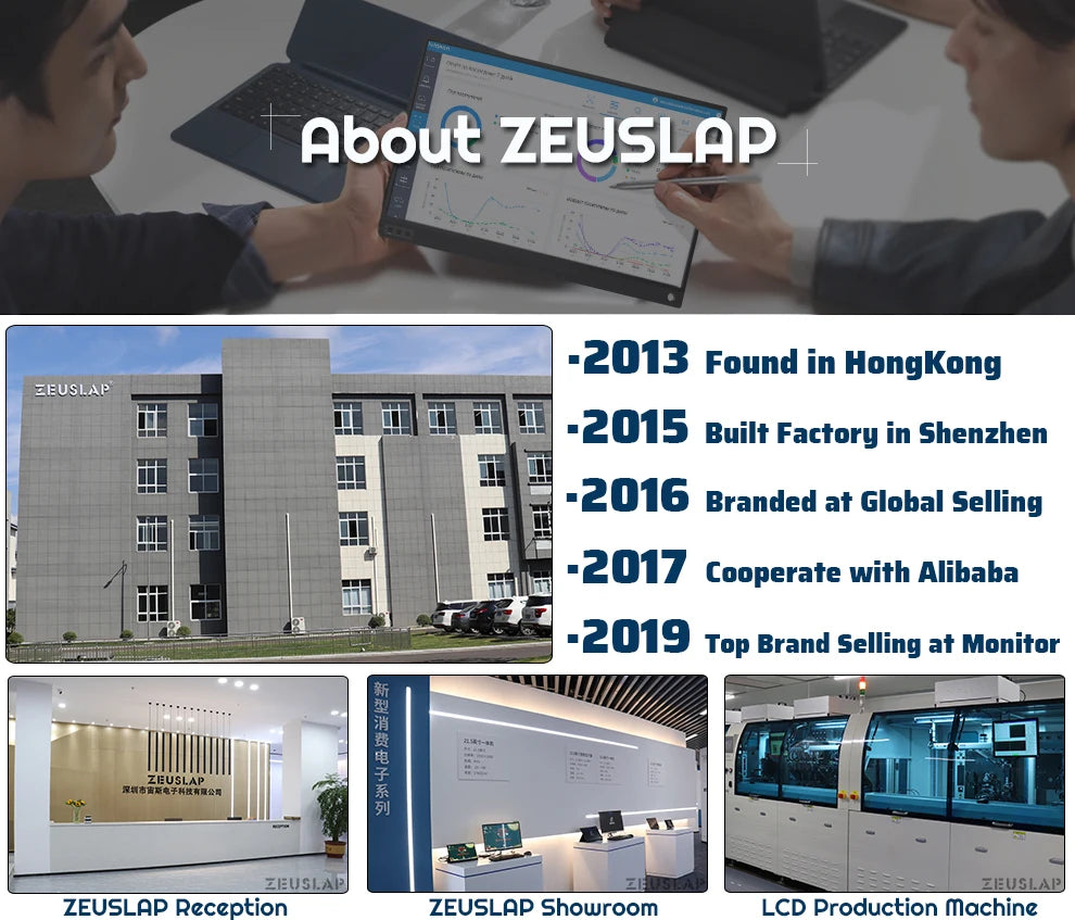 Monitor portabil ZEUSLAP de 16" 2.5K 144Hz - 2560x1600 16:10