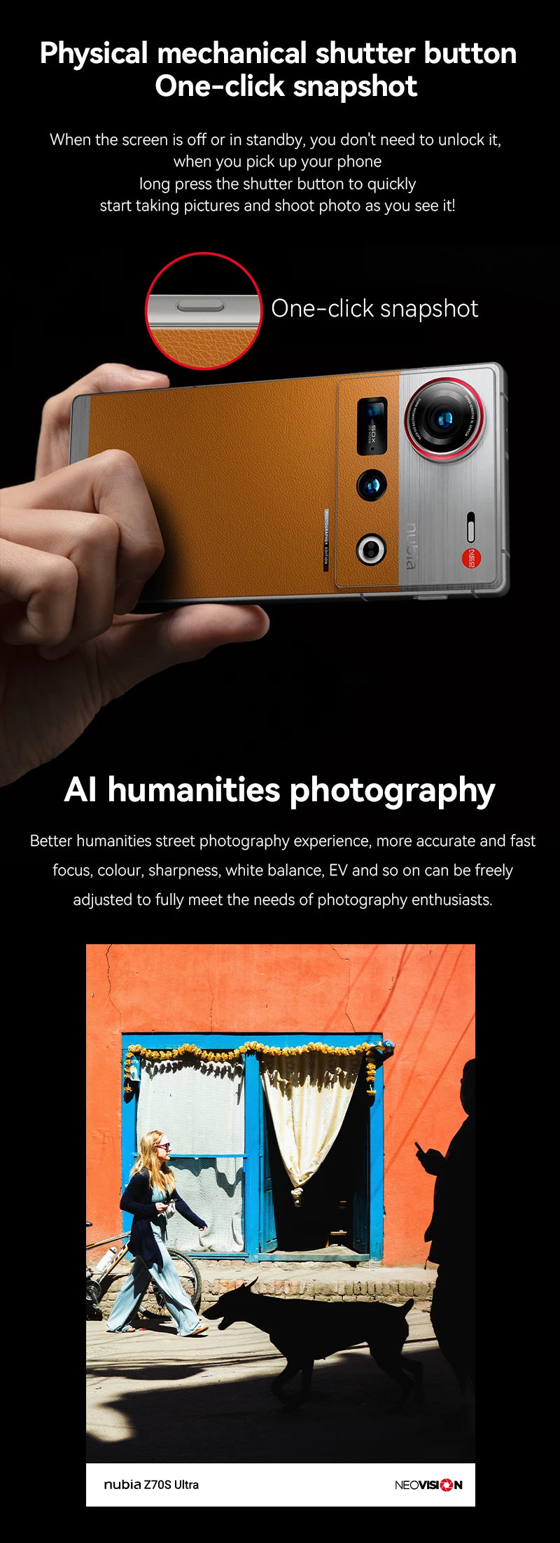 Nubia Z70s Ultra Photographer Edition - 6600mAh 80W 6,85 Zoll