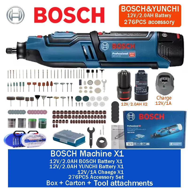 Multitool 2025: Bosch GRO 12V-35 Wireless Rotary Tool - 12V 2.0Ah 3.0Ah Li-Battery Mini Electric Grinder Polishing Cutting Machine Electric Drill Collection