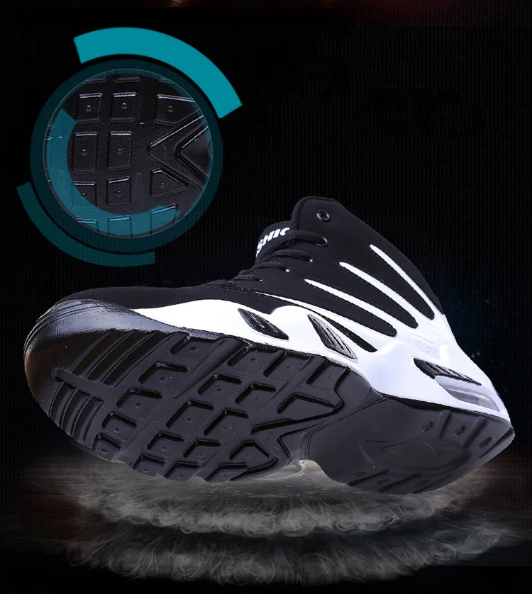 Shoes Men Sneakers Brand High Top Man Basketball Shoes Man Retro Breathable Leather Sports Shoes Male Trainers Zapatos Hombre