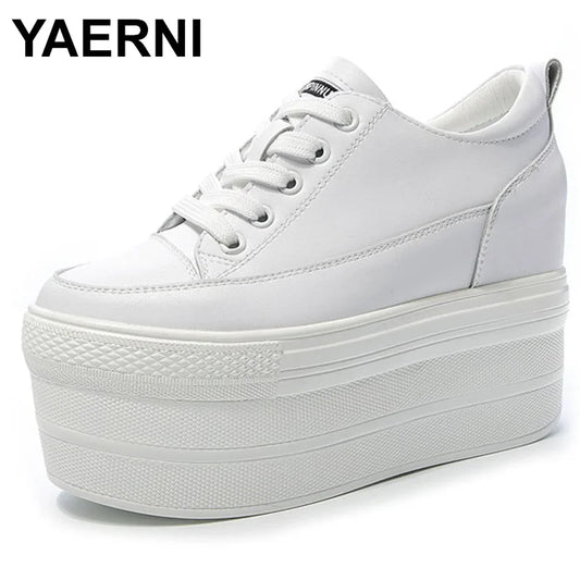White Luxury Designer Sneakers On Platform Sports Shoes For Women  New Fashion Thick Bottom Wedding Shoes High Heel