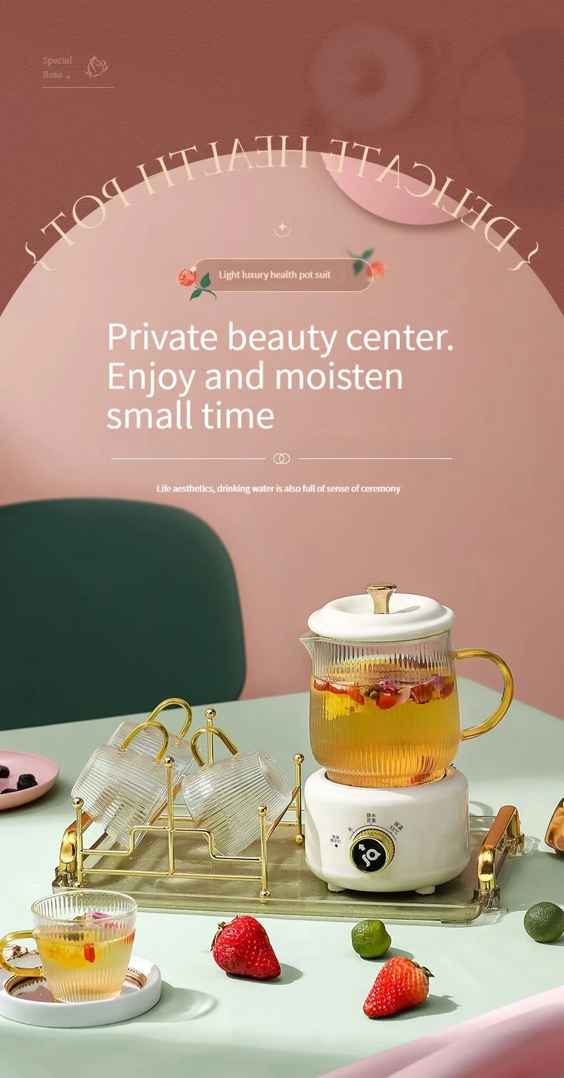 Gesundheitserhaltung Topf, Multi-funktional Haushalt Büro Konstante Temperatur Topf, Klein Glas Vollautomatisch Medizin Topf