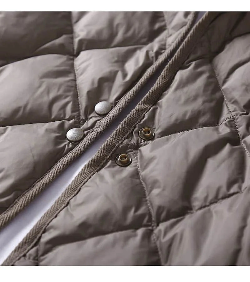 Vestă cu glugă Lumi coreeană - bumbac cu puf, 30–50%