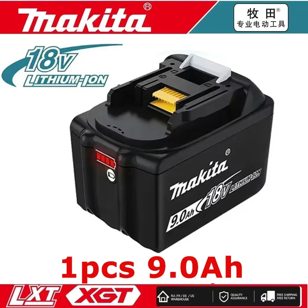 Makita 18V 9AH 9000mAh Battery Rechargeable Li-ion Lithium-ion Batteries Charger for BL1860B BL1850 BL1830 BL1815 LXT400