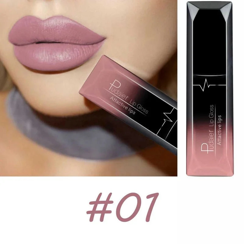 Best Lip Makeup 17 Color elegant Matte Long Lasting Lipgloss Liquid Lipstick Lip Cream