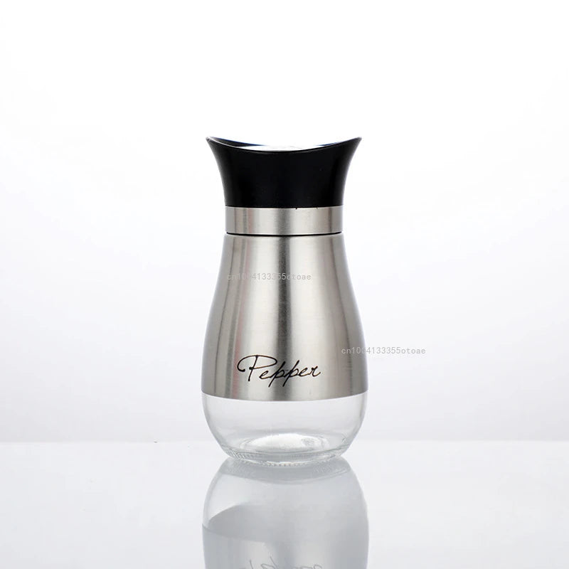 MOONBIFFY Gewürzstreuer Glas - 250ml, Edelstahldeckel