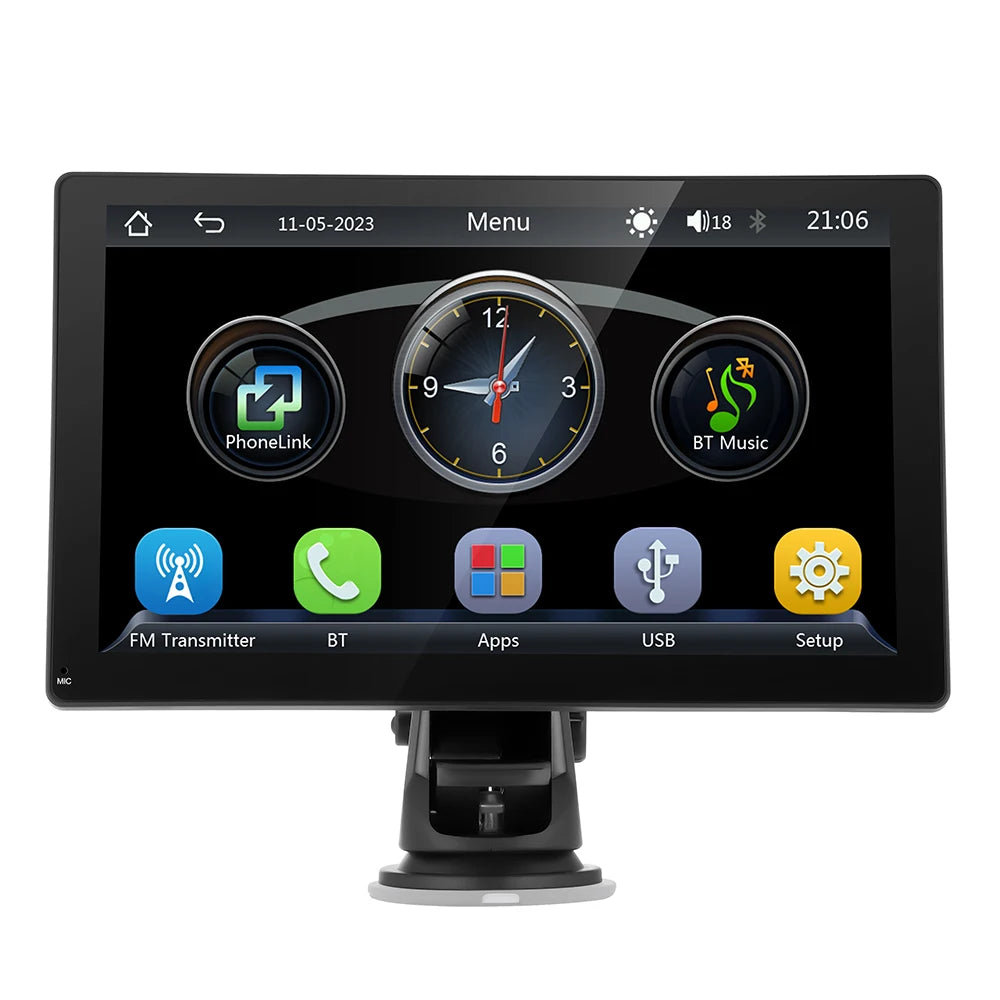 Autoradio 2025: Universal 9" Kabelloses Apple CarPlay Android Auto Bluetooth GPS FM AUX Multimedia-System