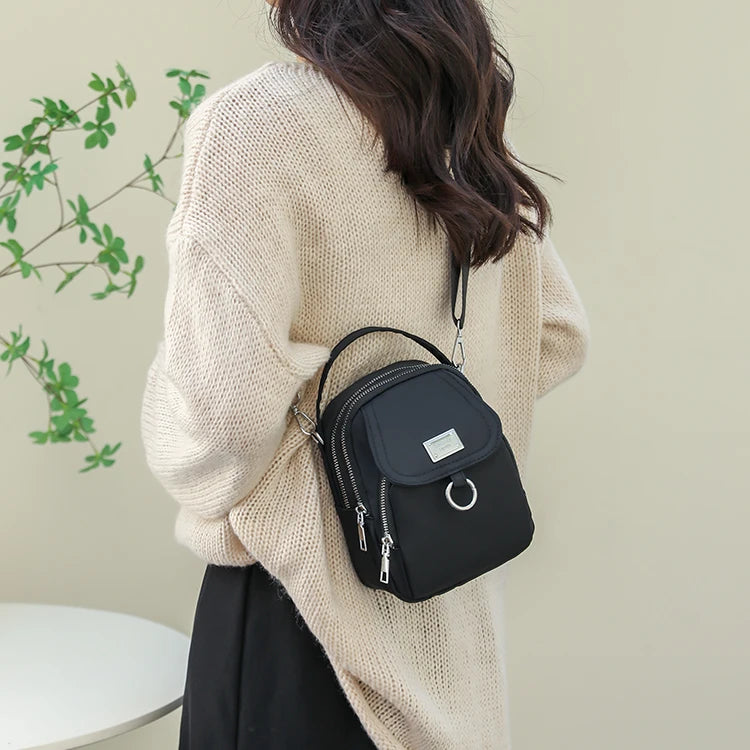 Geantă crossbody pentru femei cu curea de umăr reglabilă, închidere cu fermoar, ușoară și la modă, potrivită pentru uz zilnic, casual