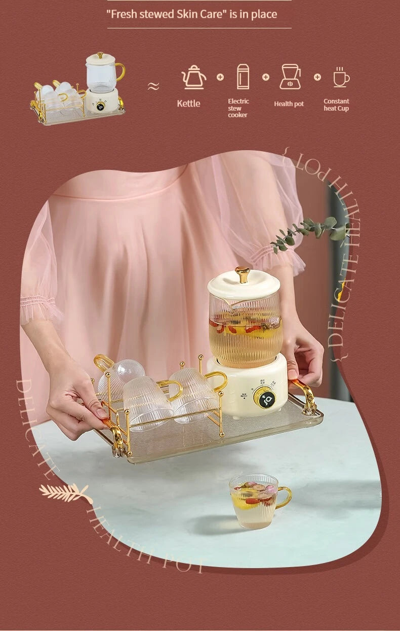 Gesundheitserhaltung Topf, Multi-funktional Haushalt Büro Konstante Temperatur Topf, Klein Glas Vollautomatisch Medizin Topf