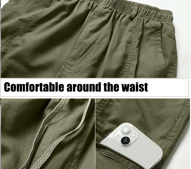 IPPOLICH Loose Fit Trousers Youth Workwear Pants New Cargo Pants Men's Loose Straight Oversize Clothing Men Casual Street Pants