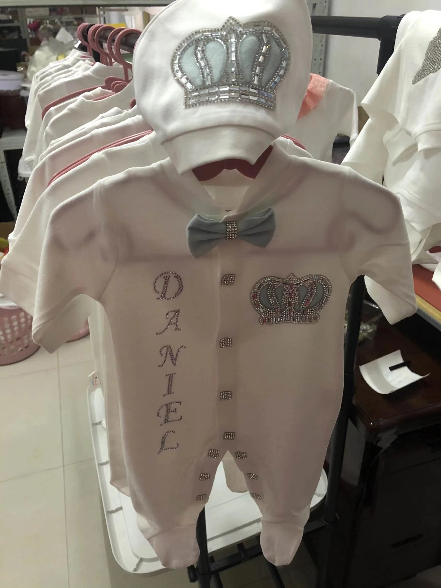Baby-Outfit-Set 2025: 5-teiliges Spitzen-Baumwoll-Set für Neugeborene - Säuglingspflege-Kollektion