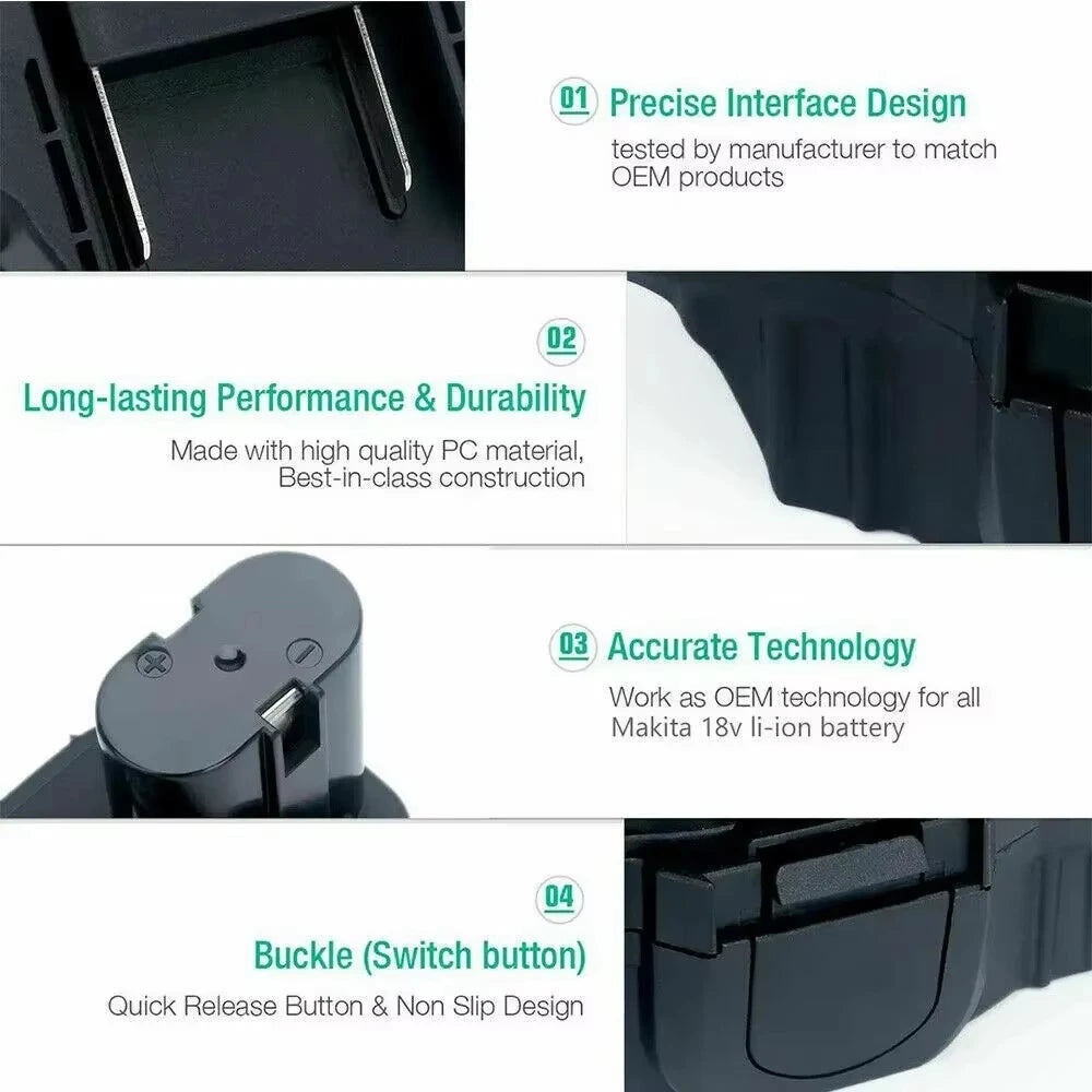 MT20MN Battery Adapter For Makita 18V Li-ion Battery To Ni-Mh Ni-Cd For Makita Bl1860B/Bl1860/Bl1850B/Bl1850/Bl1840/Bl183