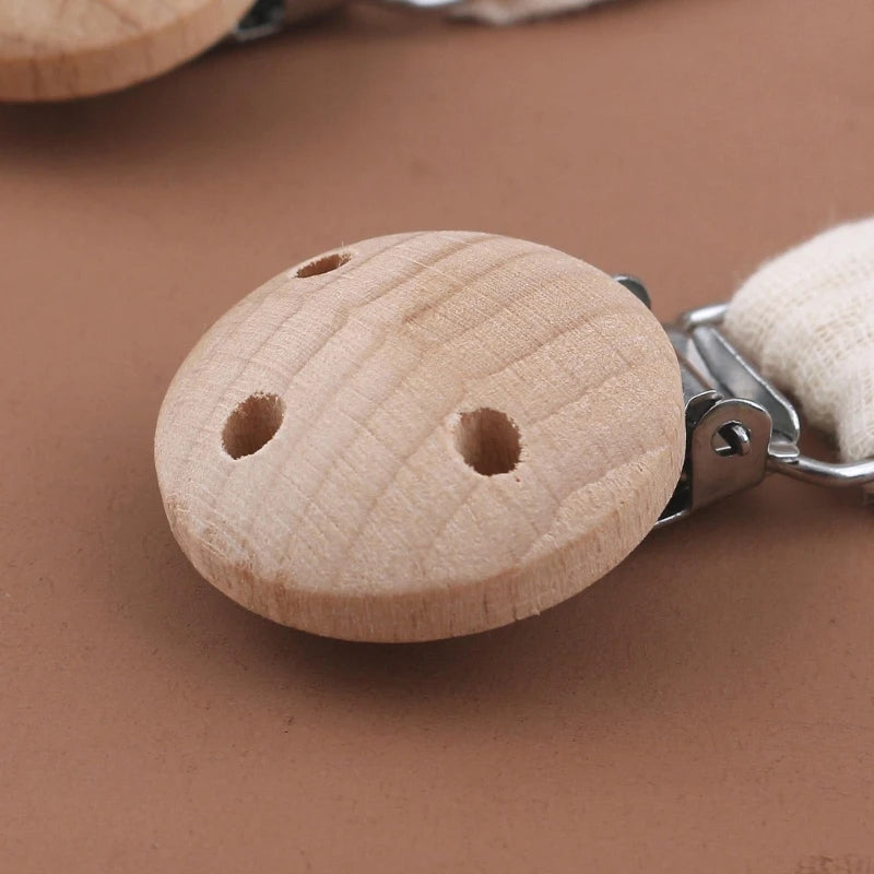 Schnuller-Clips 2025: Soft-Cotton Pacifier-Chain - Baby Shower Collection