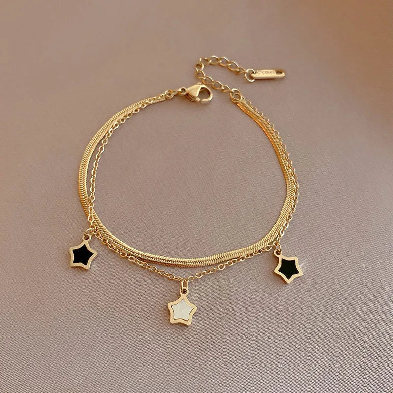 Luxus Kristall Armband für Damen - Mode Herz Charm Armbänder - Strass Bangle Braut Schmuck Accessoires Geschenke (Variante 2)