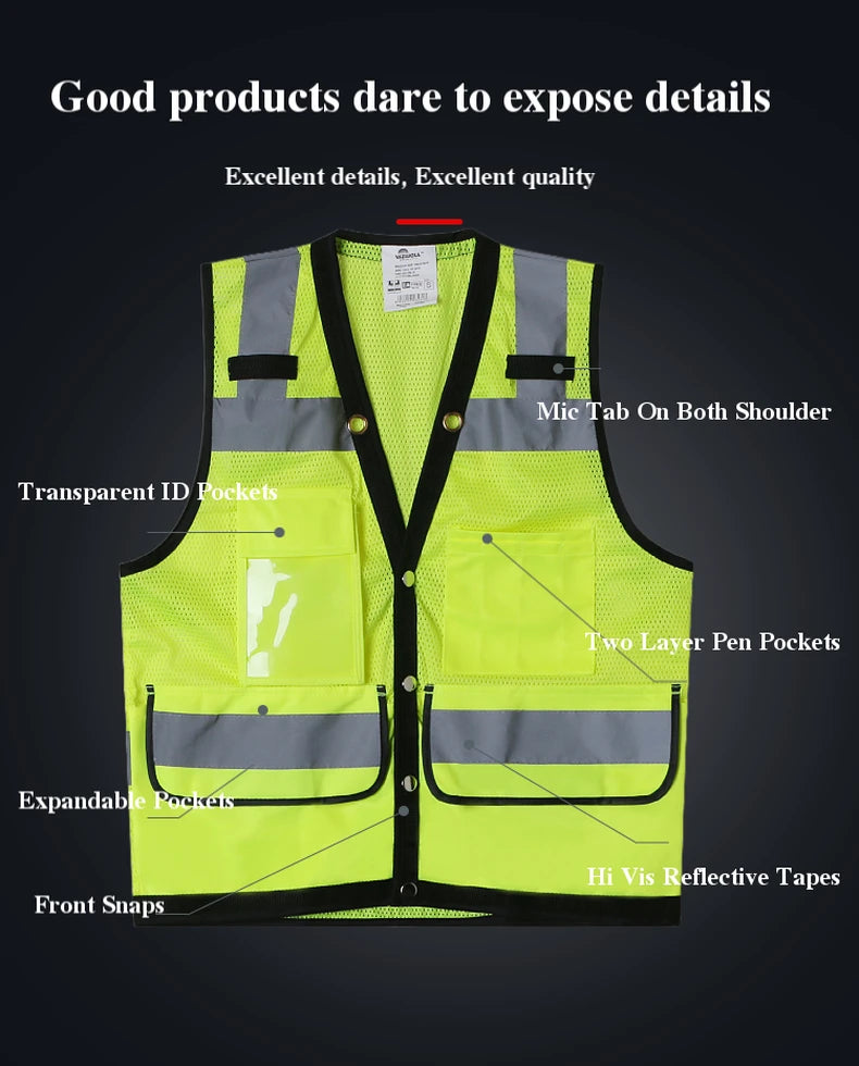 SPARDWEAR 105M Warnweste - Polyester, reflekt., Gr. S-XXL