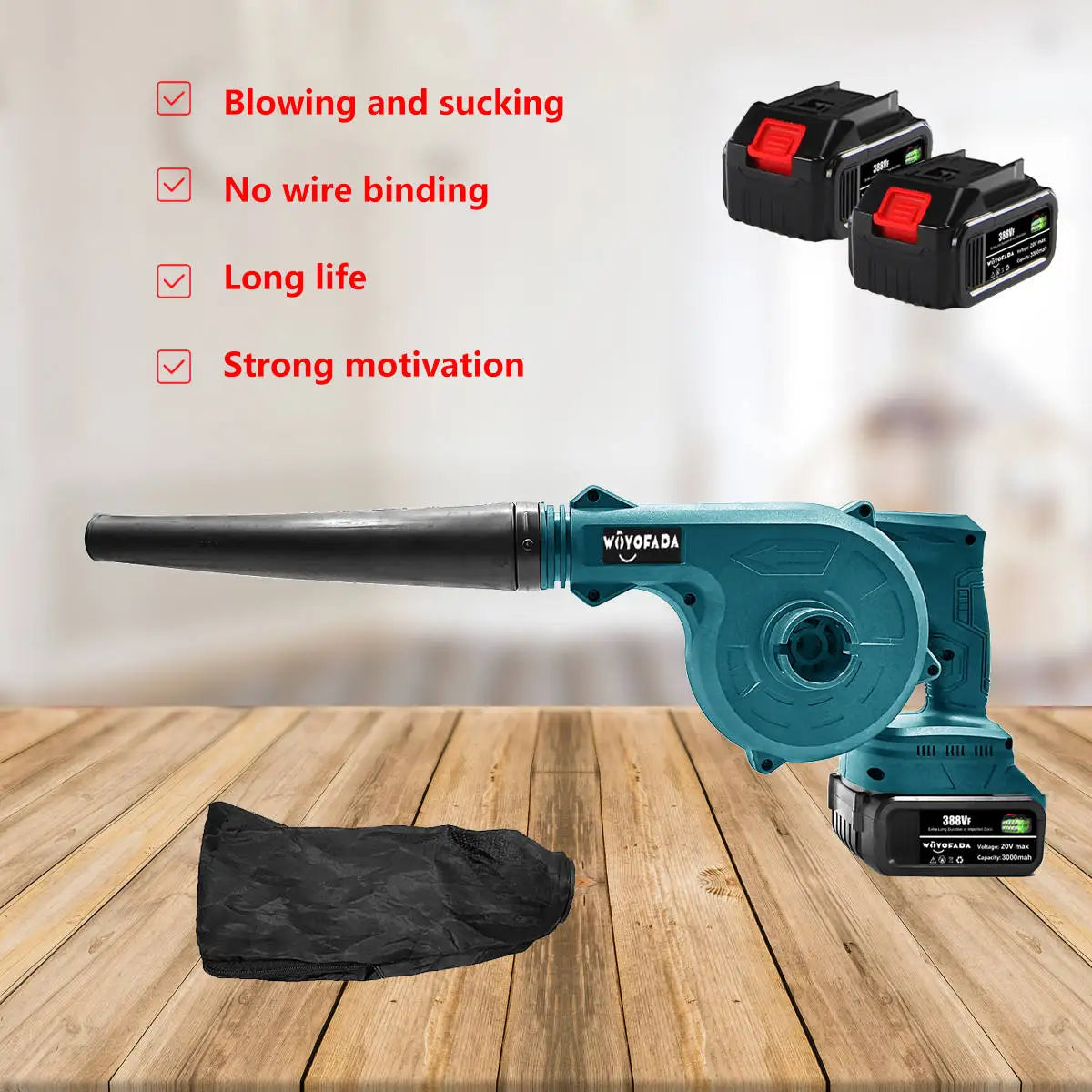 Laubbläser 2025: 2 In 1 Cordless Electric Air Blower Vacuum - Cleaning Blower Blowing & Suction Leaf Dust Collector Makita 18V Battery Collection