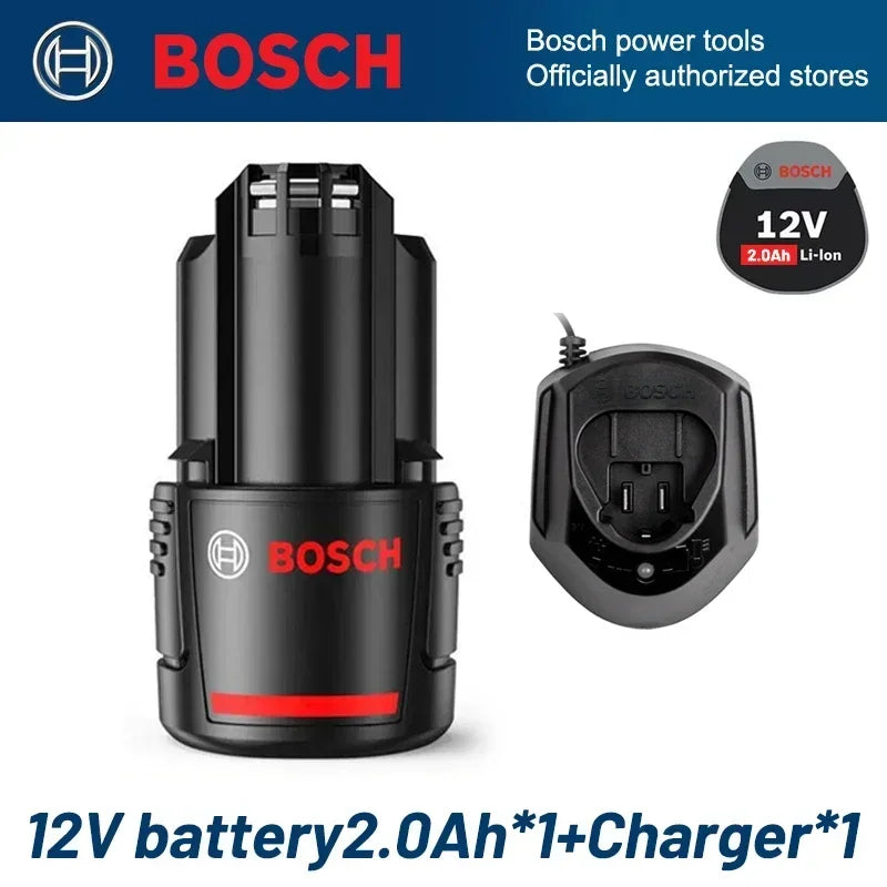 Bosch 12V 2.0Ah BAT411 - Lithium-Ion Rechargeable Battery Charger Collection