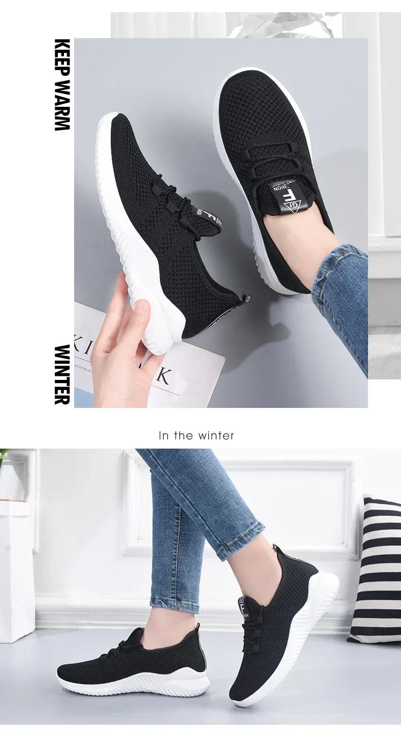 YAO JADE Plateausneaker Bequem - Mesh, EVA Innensohle 36-42