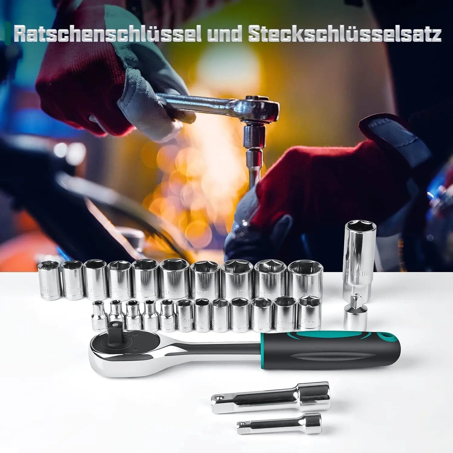 198-teilig Auto-Reparatur-Werkzeug-Set mit Koffer