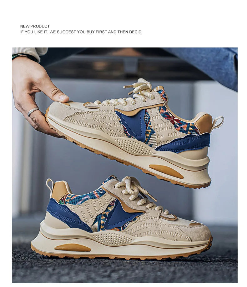 Pantofi sport pentru bărbați, pantofi sport de primăvară 2025, pantofi sport casual, versatili, confortabili, la modă, de nișă, antiderapanți, rezistenți la uzură, retro