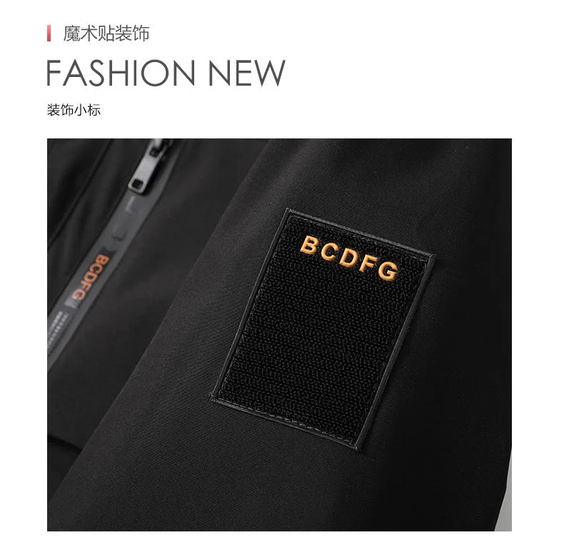 OutdoorPro Jacke wasserdicht - 8XL Kapuze PES winddicht