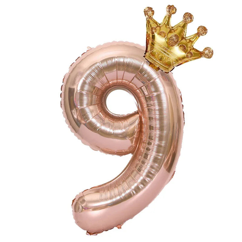 Choice 32 Zoll Rose Gold Zahlenballon - Folie 2 Stk Party