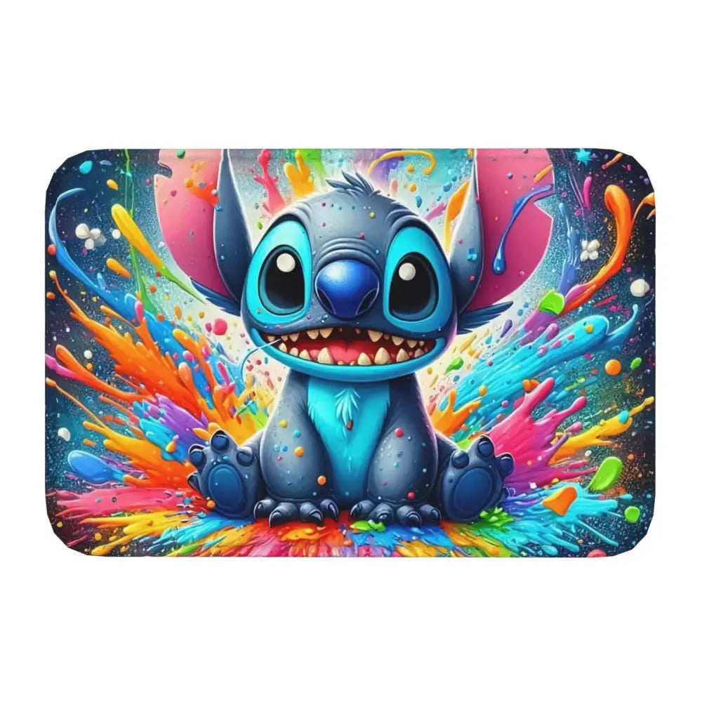 Custom Cartoon Stitch Floor Door Kitchen Bathroom Mat Anti-Slip Outdoor Doormat Bedroom Balcony Entrance Rug Carpet Footpad