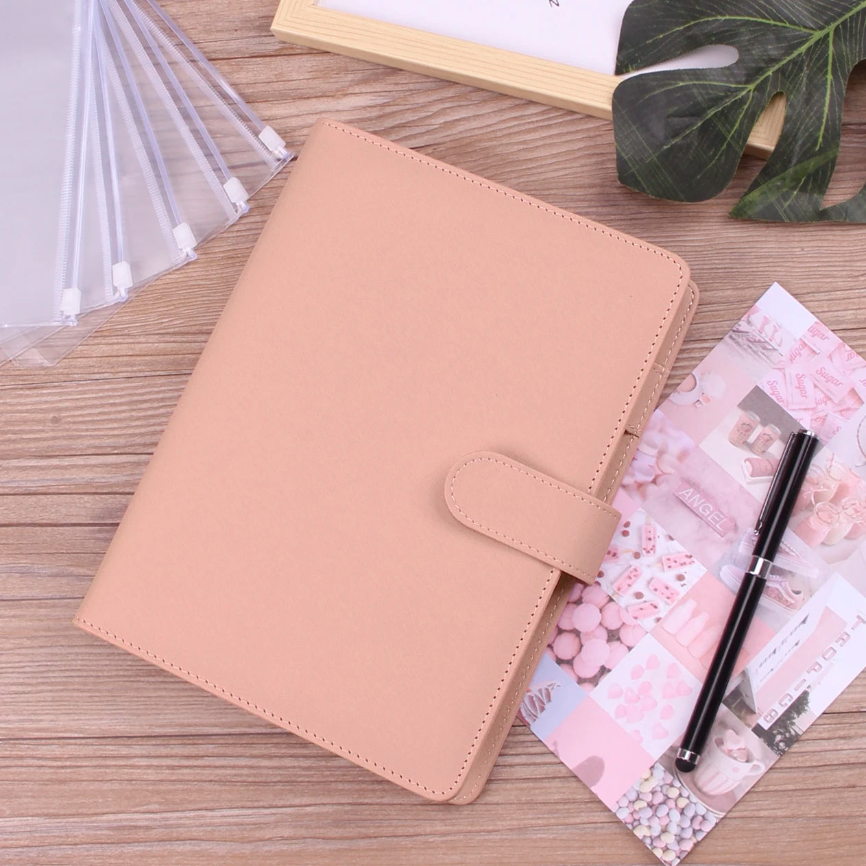 Coliky A5 A6 PU Leder Organizer - 6 Ringe 12 Taschen