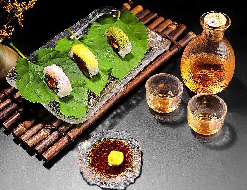 Japanese Sake Jug Set, Wine Glasses, Crystal Pot, Wine Tank Cup Set, Flagon Liquor Glass Dispenser, Creative Wine Cup, Gifts