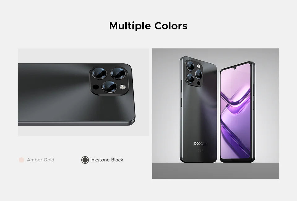 Doogee Note58 Pro Versiune Globală Android 15 Smartphone-uri 8GB RAM 256GB ROM 6250mAh Baterie Mare 6.75" Ecran HD+ NFC Telefon Mobil