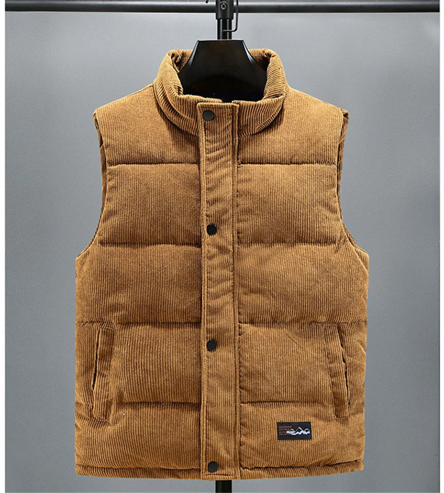 Hebei Weste Warm - Größe 5XL, Corduroy, Gepolstert