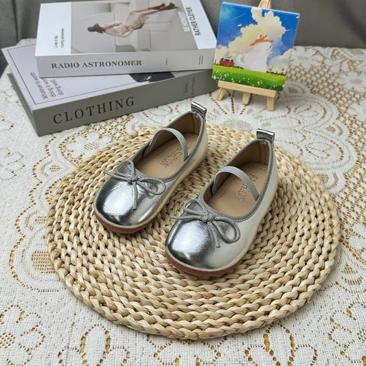 Mädchen-Schuhe 2025: Korean-Style Leather-Princess - Bow Fashion Collection