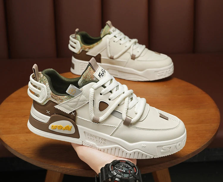 New Shoes for Men Sneakers Breathable Casual Fashionable Skateboard Shoes Male Low Top Platform Vulcanized Shoes Tenis Masculino