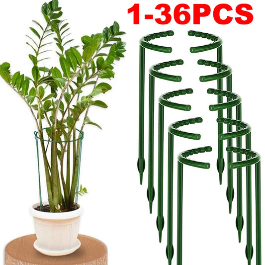 Plastic Plant Support Pile Frame Greenhouse Arrangement Semicircle Fixed Rod Indoor Flower Plant Vine Climbing Bracket