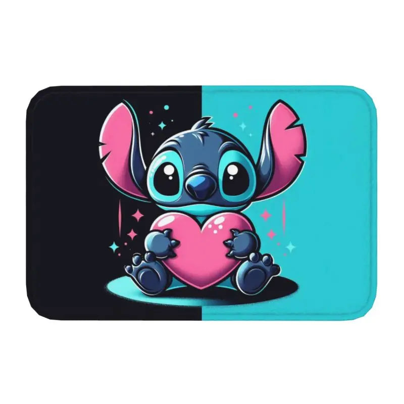Custom Cartoon Stitch Floor Door Kitchen Bathroom Mat Anti-Slip Outdoor Doormat Bedroom Balcony Entrance Rug Carpet Footpad