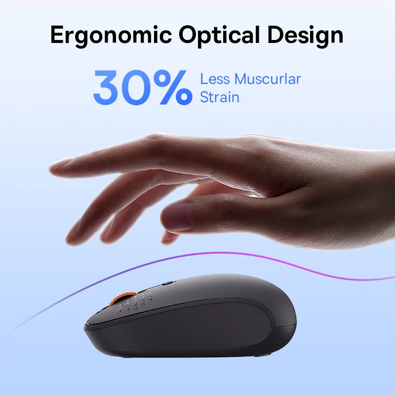 Baseus Maus 1600DPI Silent - Bluetooth/2,4GHz, kompakt