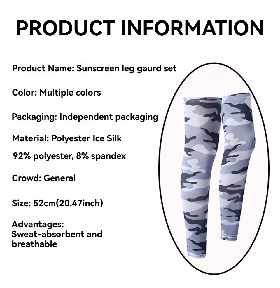 Bein-Ärmel 2025: GTUBIKE Ice-Silk UV-Protection - Cycling Compression Collection
