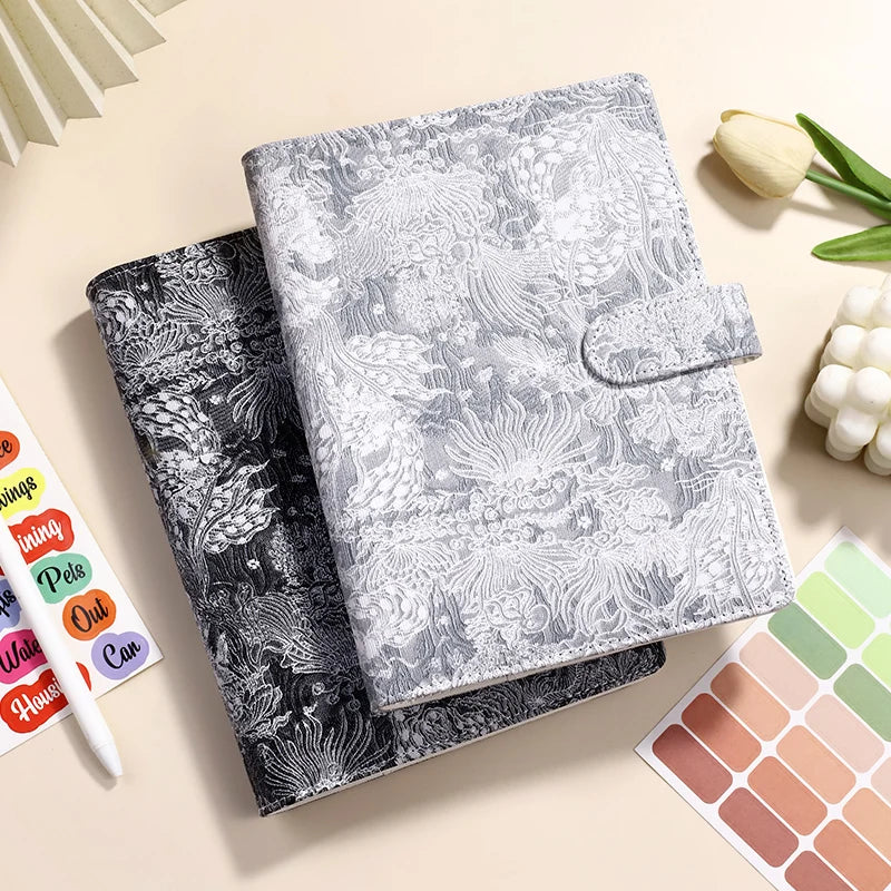 Notizbuch-Hülle A5 2025 - Vintage PU Leder DIY Binder Agenda Planner Schule