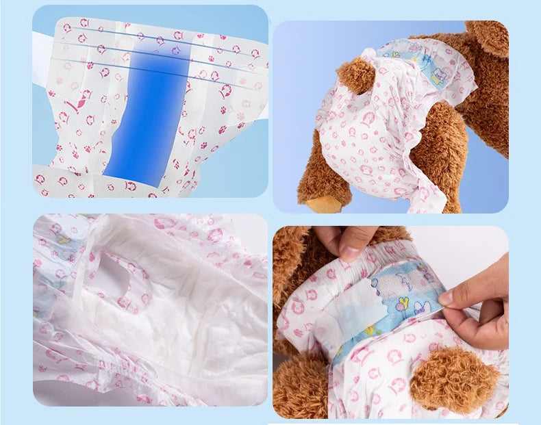 pawstrip 3PH20993 Einweg-Hundewindel - atmungsaktiv 10/12