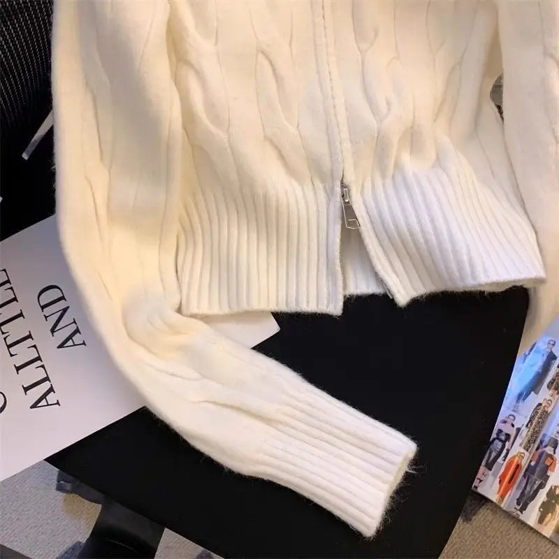 Cardigan coreean elegant SITMCFCN - Mărimea S, Material Poliester