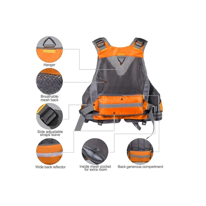 GuangdongChoice Angelweste Verstellbar - Nylon, Netz