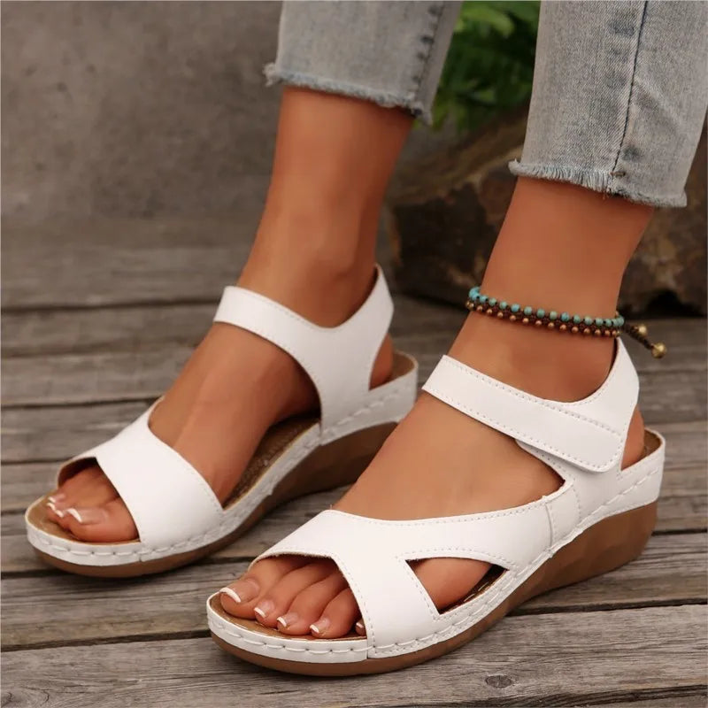 Summer Woman Sandals Shoes Open Toe Women Shoe Soft Shoes For Women Wedge Women's Shoes Breathable Footwear Women Sandal Female