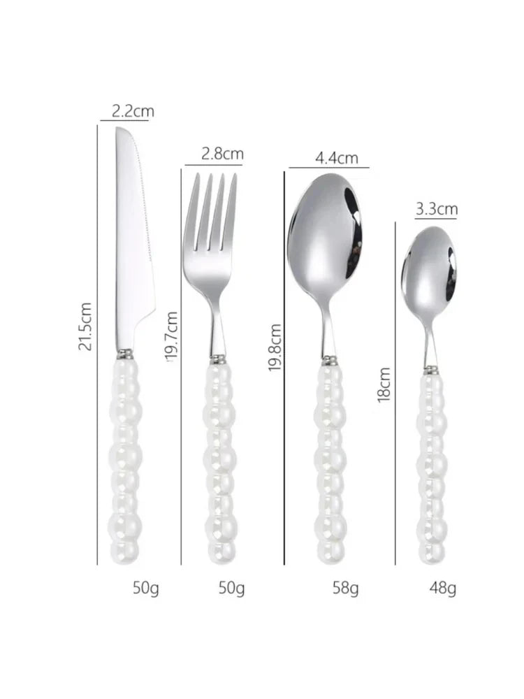 Choice Perlengriff Besteckset - 4 Teile 18/10 20 cm
