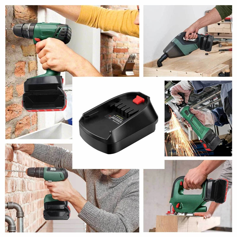 Batterie Adapter Verwendung Für Bosch Li-ion Batterie BAT618 Auf Heim Lithium Elektrisch Elektrowerkzeug Ersetzen Alle 18V Grün Blau Adapter